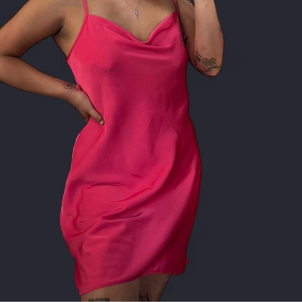 Primark Pink Satin Chemise Intimates Sleepwear